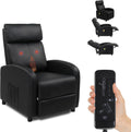 LEADZM Fauteuils relaxants, Gris, Fauteuil Inclinable avec Massage Électrique, Chauffage