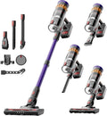 Lefant aspirateur balai sans fil, 40KPA, Noir, 42Mins/ Autonomie Aspirateur sans Fil Puissant avec Écran LED Intelligent