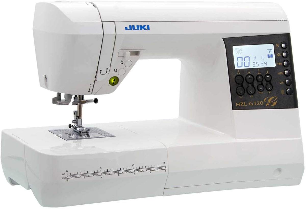 JUKI machine à coudre, 44,5 x 22,3 x 29,2 cm, Blanc, HZL-G120 Electronique
