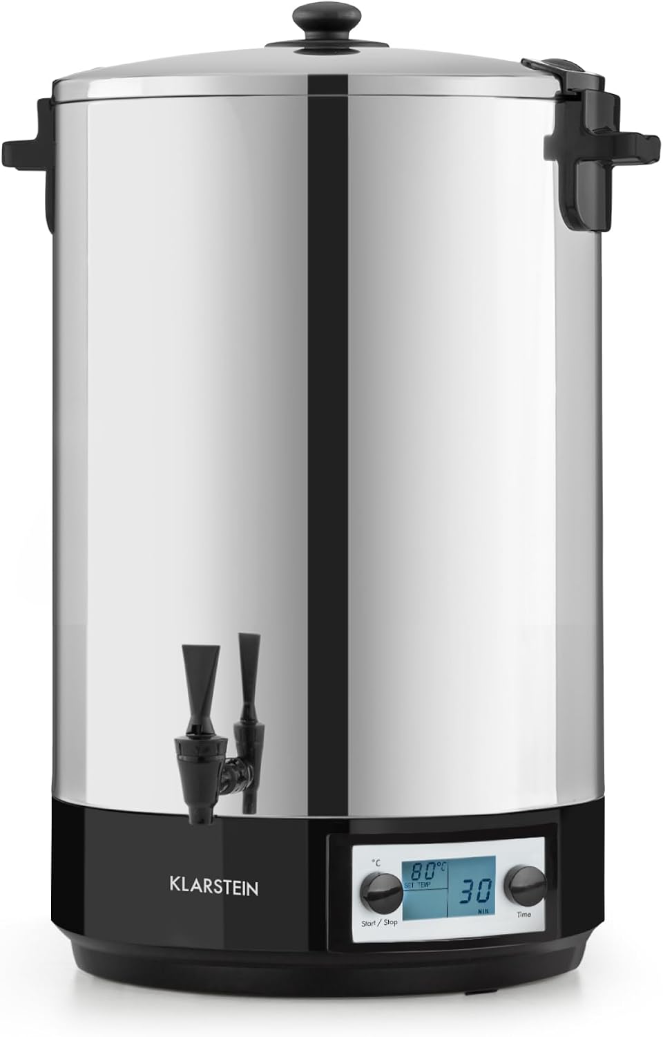 KLARSTEIN Stérilisateurs électriques, 50 L, 2500 W, Argenté, KonfiStar 50 Digital Stérilisateur, Cuve à Conserves