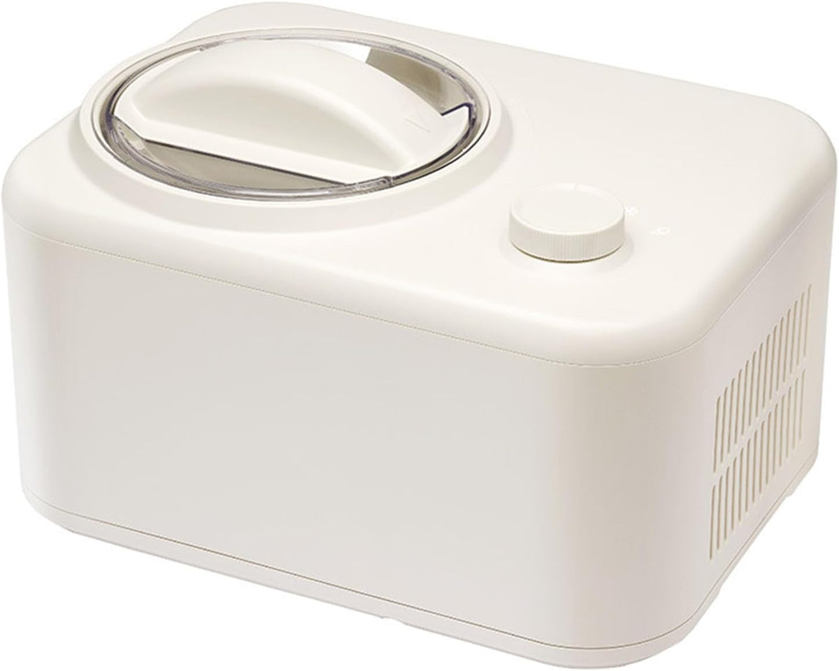 DISHENGZHEN sorbetière, 12,2x9,2x6,7 pouces, 800 ml, 100 W, 220 V/50 Hz, ABS + aluminium de qualité alimentaire., Noir, Machine à crème glacée