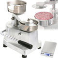 XygZythror Presses à pâte, Plateau en acier inoxydable + corps robuste en alliage d'aluminium, Argenté, Machine à Hamburger Professionnelle