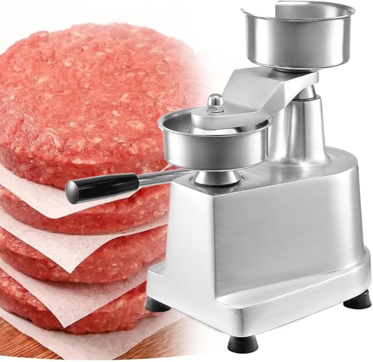 Machine Appareils à sandwich et presses à panini, Noir, à hamburger, à hamburger commerciale avec papiers à galette