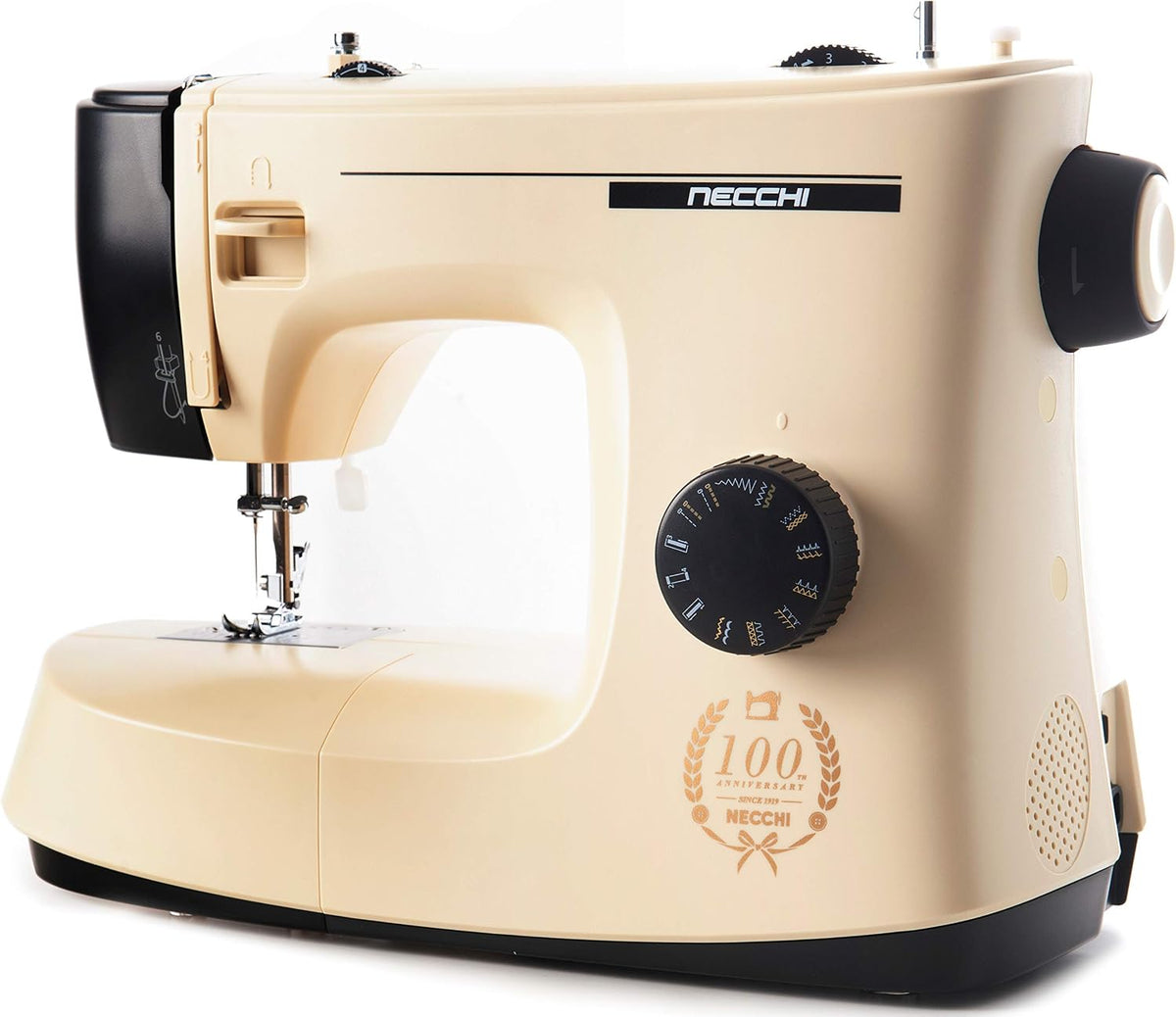 Necchi machine à coudre, Noir, KM417A New Mirella avec 17 points de couture, exclusive, facile à utiliser pour débutants