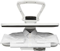 C-Juzarl presse à repasser, 66 x 53 x 26 cm., 2200 W., 66 cm, fer, aluminium, ABS., blanc., à vapeur, protection contre la