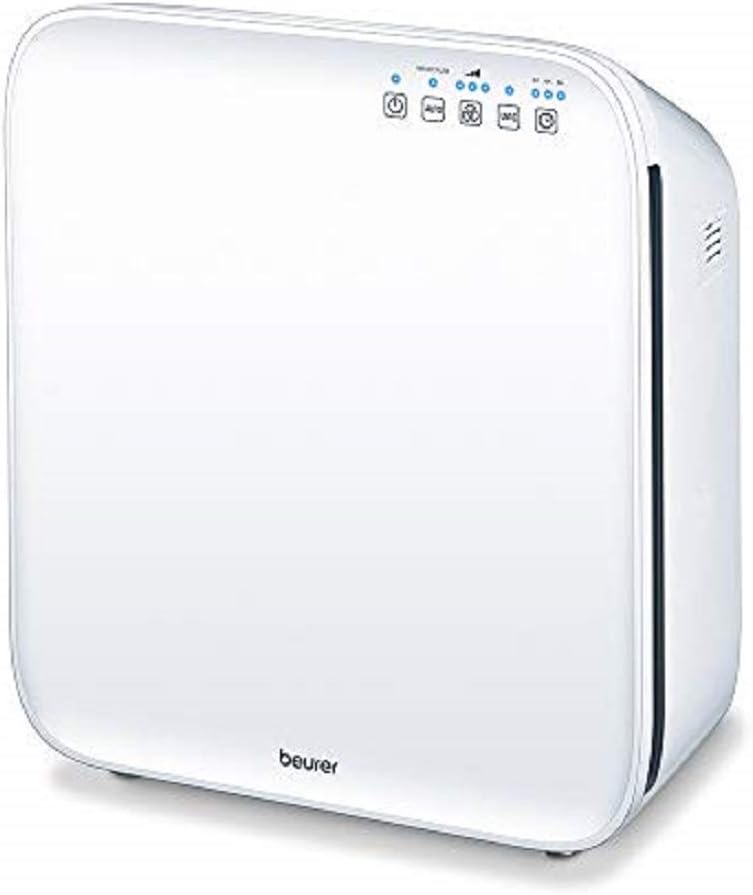 Beurer purificateur d'air, 54 m, Blanc, filtre HEPA H13 et minuterie, filtre la poussière domestique, les poils d'animaux