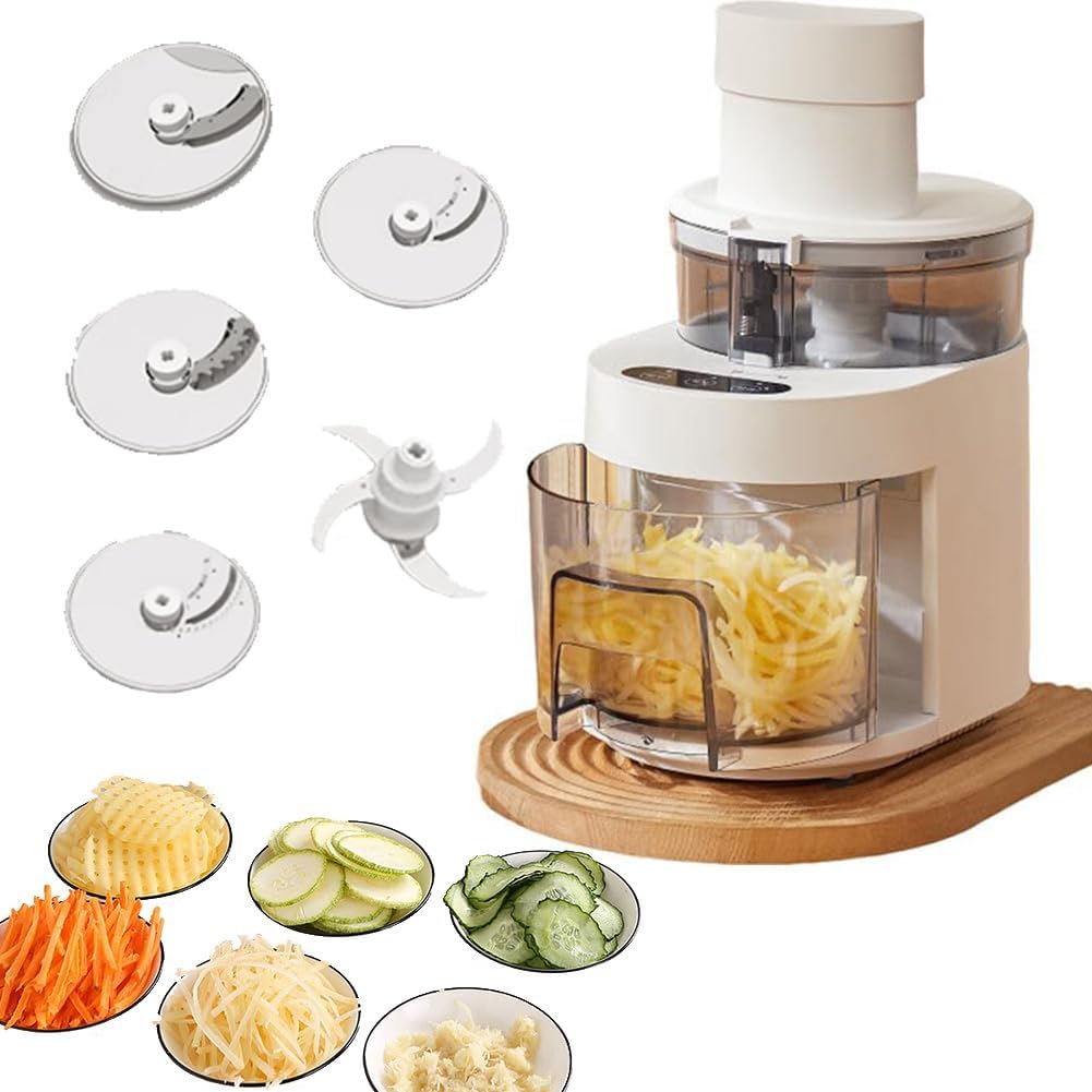 Coupe Mini-robots et hachoirs, 300 W, 000 TR/Min, blanc, -légumes Et Viande électrique, Hachoir Multifonctionnel Trois en Un