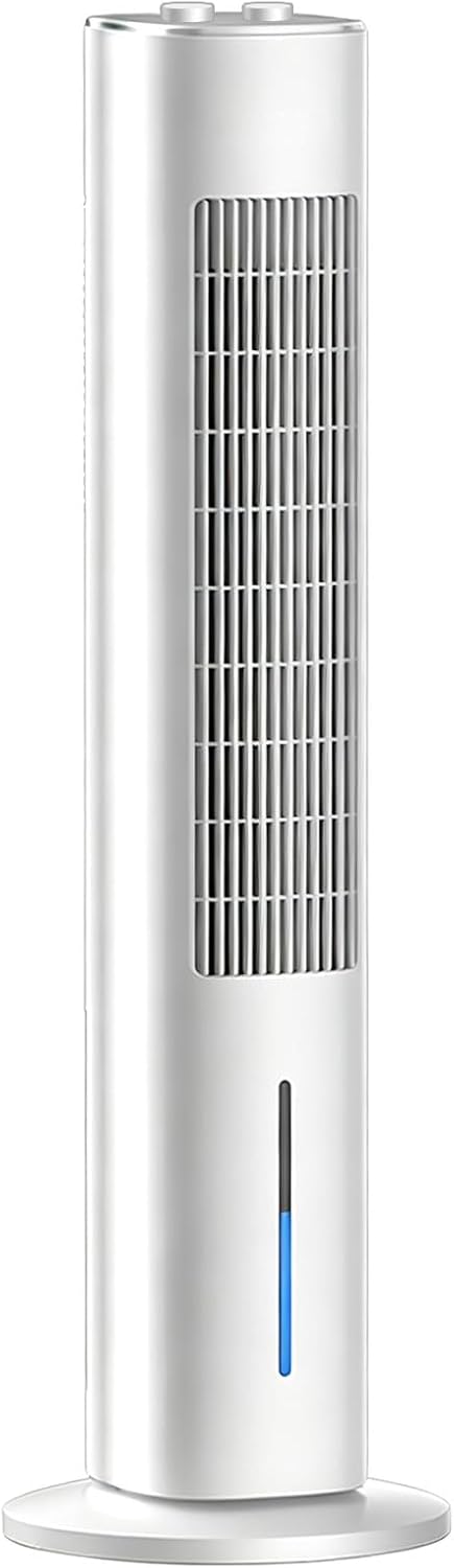 WUXTOKV Ventilateurs colonne, 220 V, 60 W, 60 W, 220 V, Blanc, Climatiseur Colonne, Ventilateur pour Chambre, Oscillation 70°