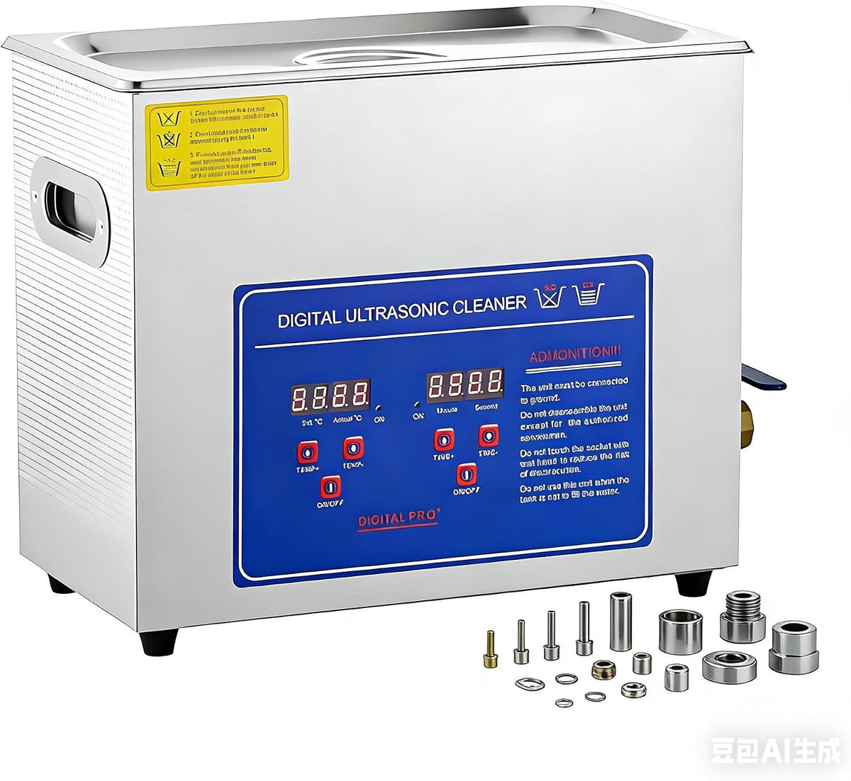 DNEPEI Nettoyage et entretien, 4,5 L, 6,5 L, 10 L, 15 L, 22 L, 30 L, 6,5 L, 6.5 L, Noir, Nettoyeur à ultrasons Commercial