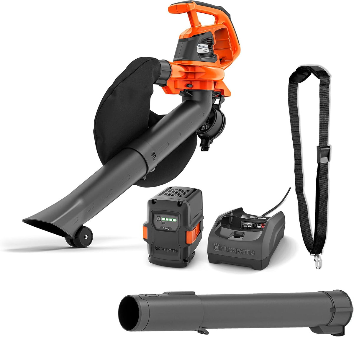 Husqvarna Souffleurs de feuilles, 36 V, Noir, 120iBV Souffleur sur Batterie, Sans fil, batterie et chargeur inclus