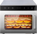 MYFTNP déshydrateur alimentaire, 39,5 x 34,5 x 28,5 cm, 500 W, 30 X 28 Cm, Noir, Professionnel, 6/8 Niveaux
