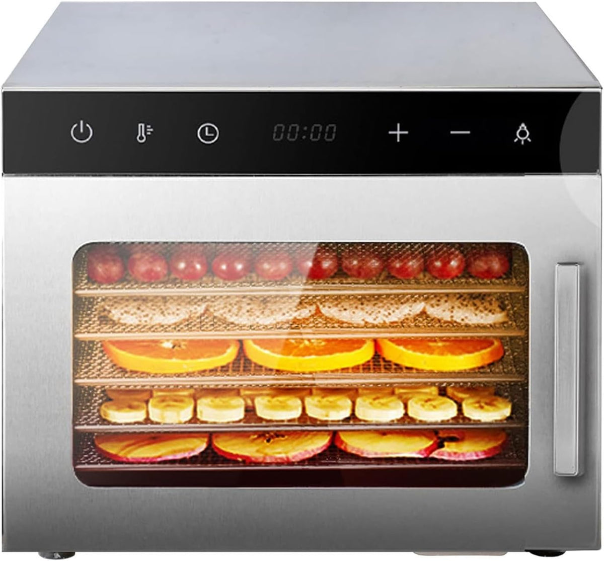 MYFTNP déshydrateur alimentaire, 39,5 x 34,5 x 28,5 cm, 500 W, 30 X 28 Cm, Noir, Professionnel, 6/8 Niveaux
