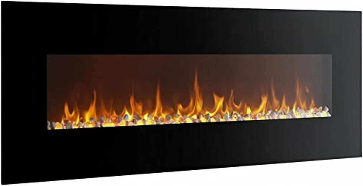 Breakling cheminée électrique, 122x16x52 cm, 2000 W, Noir