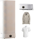 armoire WEICNE, 1000w, Blanc, À Vapeur, Cuiseur Vapeur Pliable Et Sèche-Linge, Circulation Air Chaud À 360°