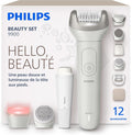 PHILIPS épilateur électrique, Noir, Beauty Set, ensemble tout-en-un corps, maillot et pieds, utilisation sans fil sur peau sèche ou humide