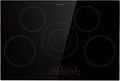 table de cuisson KLARSTEIN, 770 x 520 x 4 mm (LxHxP), 8200 W, 80 cm, Noir, Plaque vitrocéramique, cuisinière 5 feux