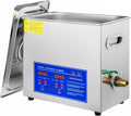 Machine Nettoyage et entretien, 110 V / 220 V., 6,5 L, Argenté, de nettoyage à ultrasons avec minuterie numérique et chauffage