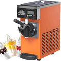 KIUYTQQ sorbetière, Sorbetière professionnelle, 20 x 40 x 51 cm, 450 W, 2,5 L, Argenté, Professionnelle, Machine à Glace à l'italienne