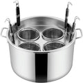 DFGHNBVC batterie de cuisine, Argenté, Casseroles, Multicuiseurs En Acier Inoxydable, Cuiseur À Pâtes Vapeur