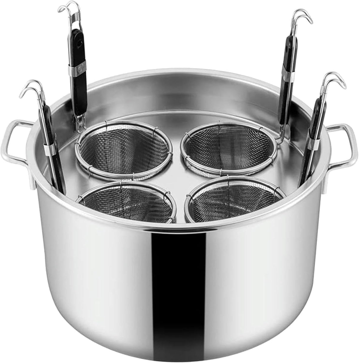 DFGHNBVC batterie de cuisine, Argenté, Casseroles, Multicuiseurs En Acier Inoxydable, Cuiseur À Pâtes Vapeur