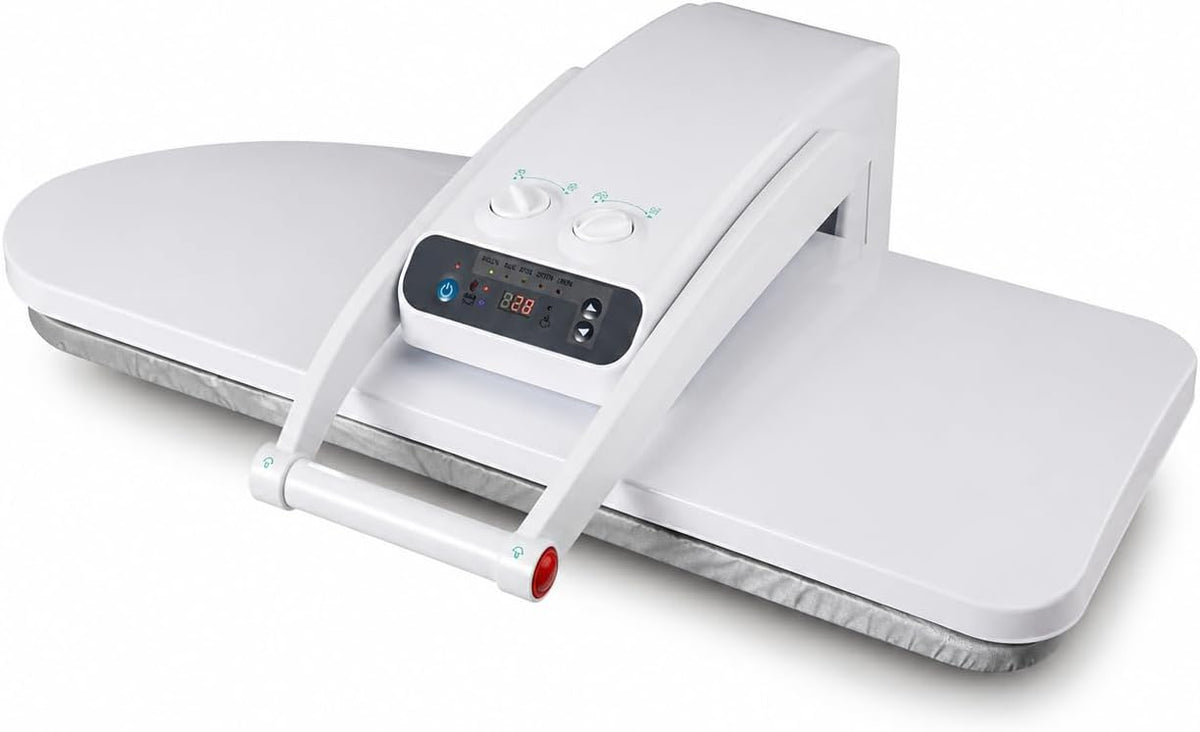 ZIXIAOS presse à repasser, 1800 W, 80 × 31 Cm, 150 G, 50 Kg, 300 Ml, Noir, Vapeur /Min, Pression, écran LED