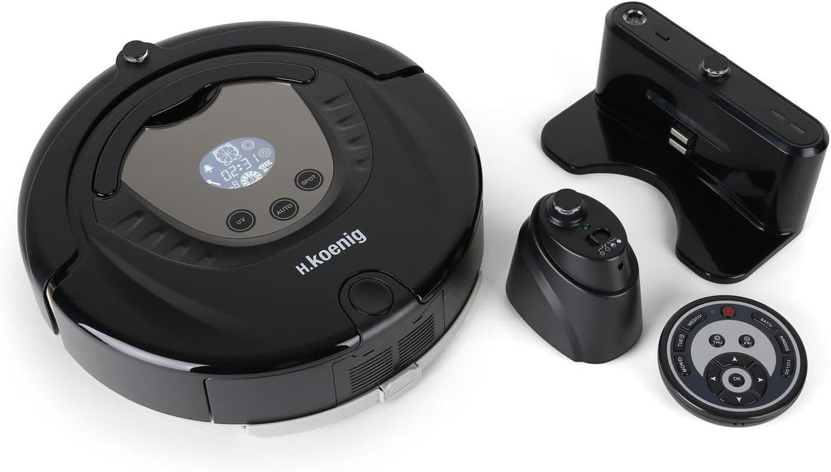 H.Koenig robot aspirateur, Noir, SWR28 Aspirateur Robot