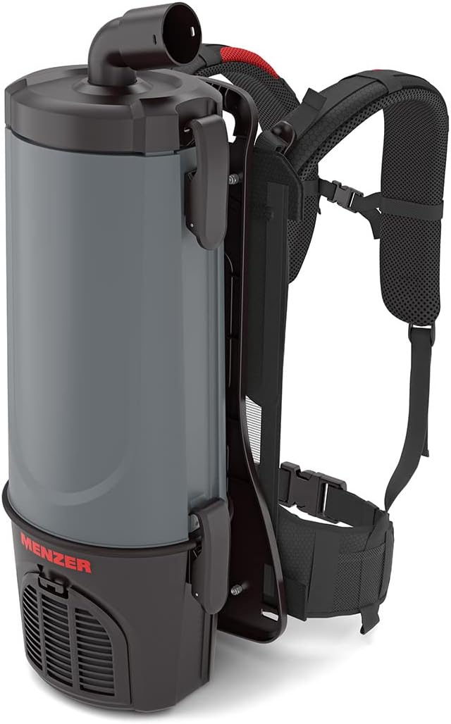 MENZER Aspirateurs à main, 620 M, Noir, Aspirateur Dorsal VC Aspirateur Portable, 700 Watts, Harnais Ergonomique