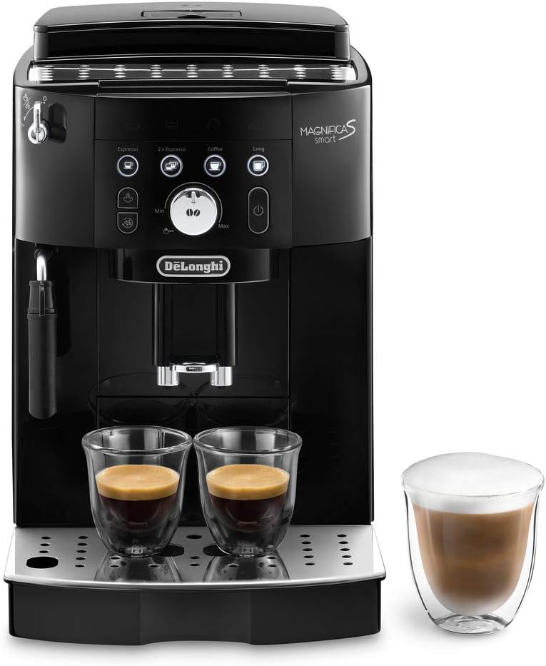 De'Longhi machine à café, 1.8 L, 1450 W, Noir, Magnifica S Smart Machine a Café Grain ECAM230.13.B, Machine Expresso et Cappuccino