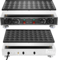 KigerNee gaufrier, 54 x 29 x 16,5 cm., 220 V., 1800 W, acier inoxydable de qualité alimentaire., argenté, noir