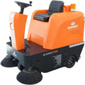 DeTec. Balais mécaniques, 48 V, 380 m, 700 W, 80 l, 10 l, Noir, Balayeuse autoportée, batterie, puissance de surface de 6 ²/h
