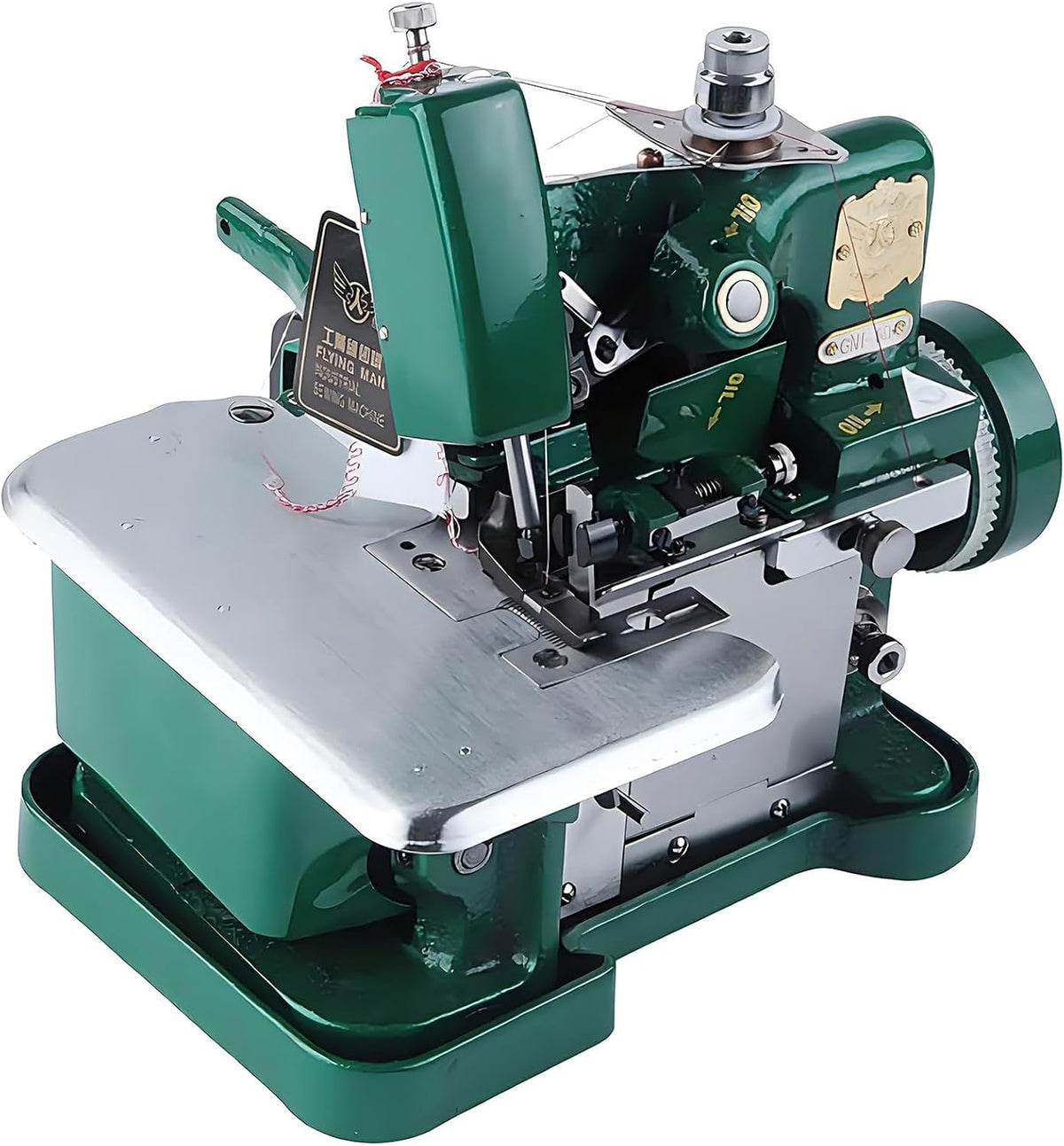 COUCHO surjeteuse, Noir, point de recouvrement portatif, machine à coudre industrielle, travaux lourds, 3000 points/min
