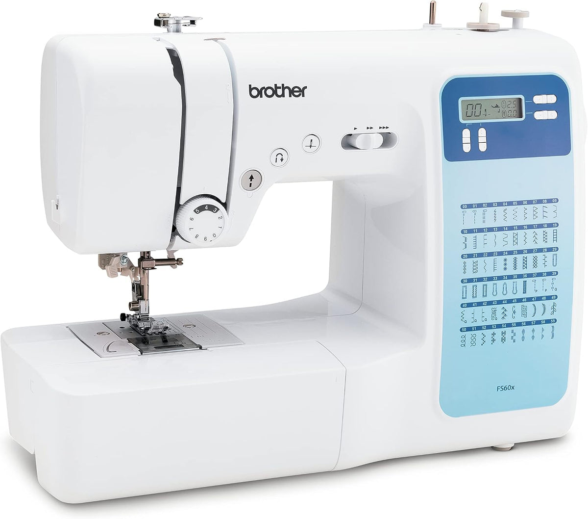 Brother Machines à coudre à commande électronique, Blanc, FS60X Sewing Machine Electric
