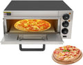 Taozhiyy four à pizza, 57 x 53 x 27,5 cm., 20 l., 2000 W., 220 V, 50 Hz., 220 V, Noir/Argenté, électrique