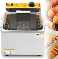 SHENGSHIYU Appareils à hot dog, 445 x 330 x 300 mm, 2,5 kW, 2.5KW, 12 L, Acier inoxydable, Noir, Machine Hot Dog