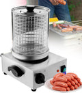 smafoseedding Appareils à hot dog, 425*355*340 mm/505*355*320 mm, 538 W, 220 V/50 Hz., acier inoxydable + plaque en fonte., Argenté