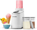 NutriBullet sorbetière, Blanc, Machine à desserts glacés, smoothie, yaourt glacé, crème glacée, 5 programmes automatiques