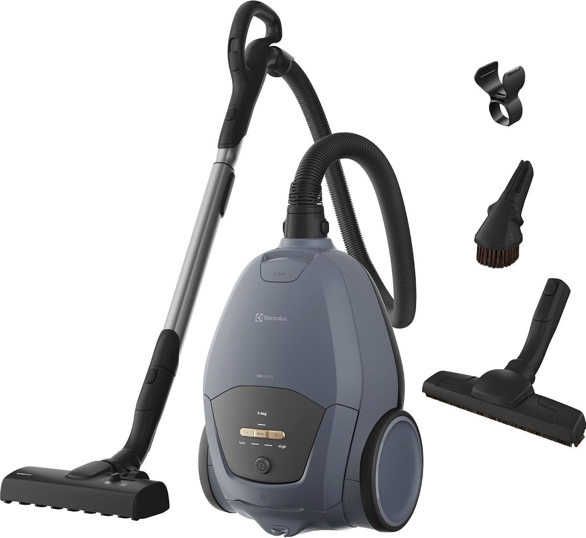 Electrolux Aspirateurs traîneaux, 59 DB, 12 m, 3,5 L, Bleu, 700 Silent Aspirateur avec Sac EB71U2LDB, Ultra Silencieux