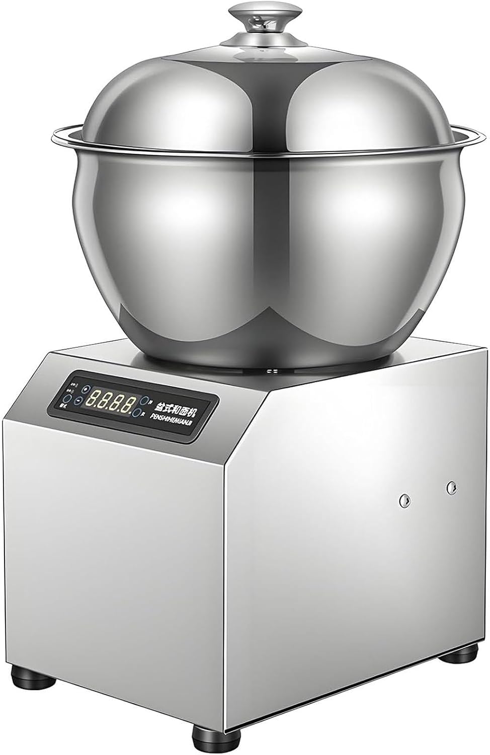 PioMue Robots multifonctions, 2200 W, 110 V/220 V, 5 kg, Noir, Pétrin à Spirale Professionnel, pétrin électrique à Double Rotation