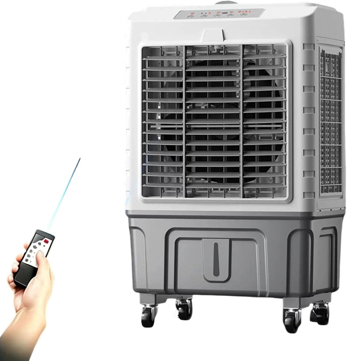 Jidanmian rafraîchisseur d'air, 220 V, 88x50x37 cm, 50 L, Blanc, Refroidisseur d'air évaporatif industriel avec télécommande