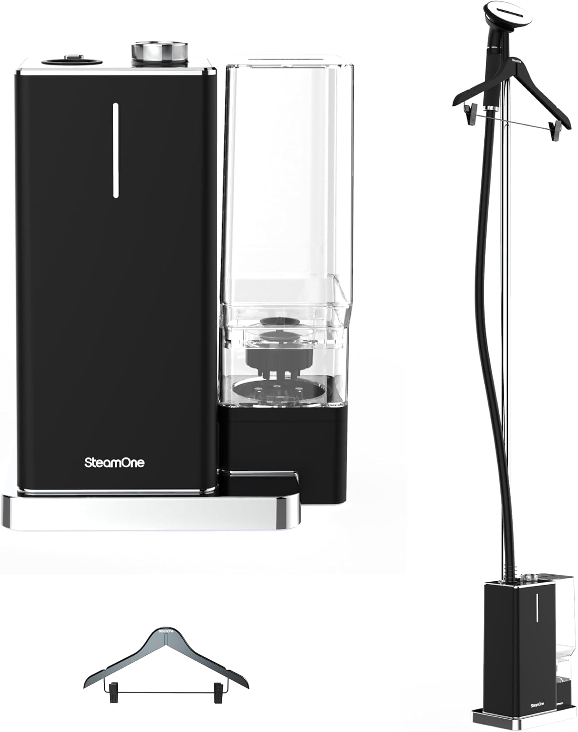 SteamOne Défroisseurs vapeur verticaux, EUES200BV2., 2300 W, 2 L, Noir, Steamer Défroisseur Vertical - Réservoir