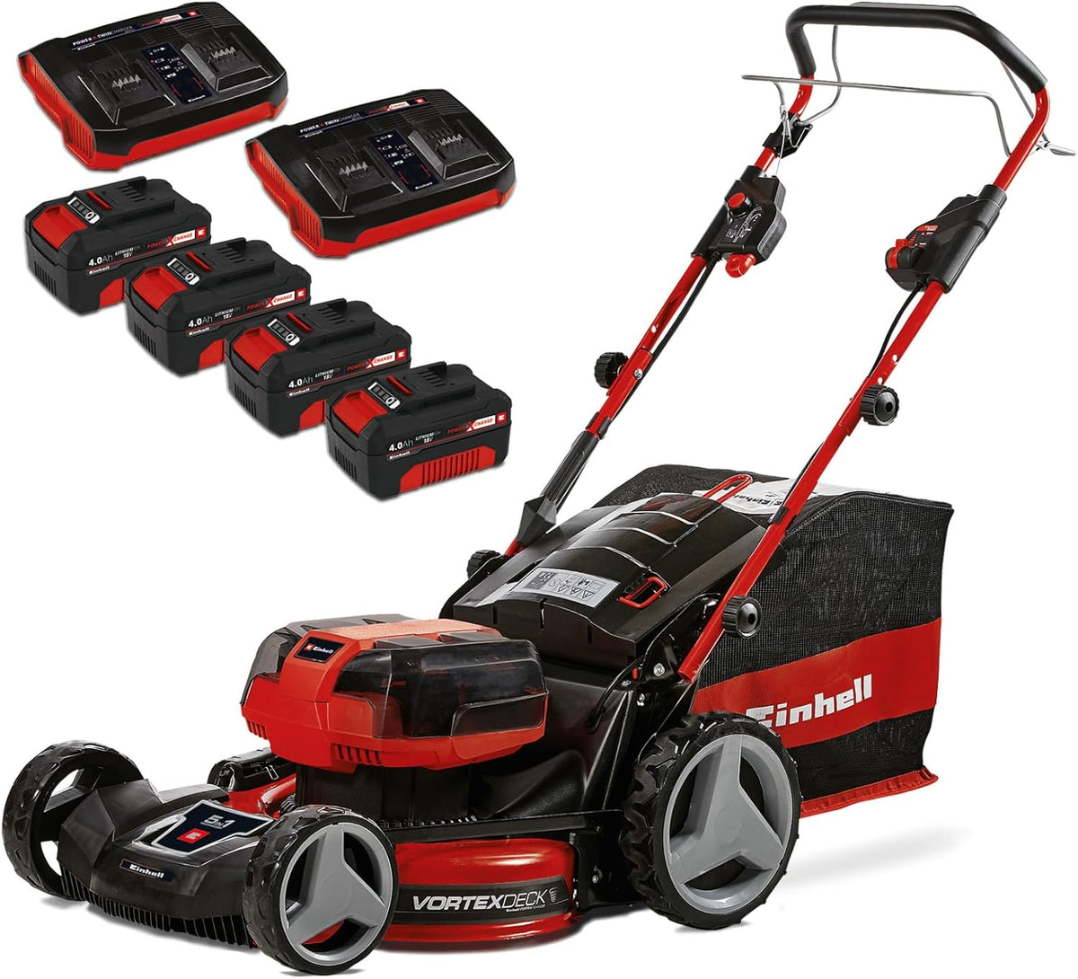 Einhell tondeuse à gazon, 36 V, 47 cm, 4,0 Ah, Noir, Professional sans Fil GP-CM 36/47 S HW Li Power X-Change (