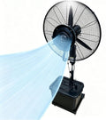 Lsoiup rafraîchisseur d'air, 260 W, 220 V ~ 50/60Hz, 55 dB (min) – 70 dB (max), 42 L, 200 cm, Blanc, Ventilateur Brumisateur sur Pied avec Eau