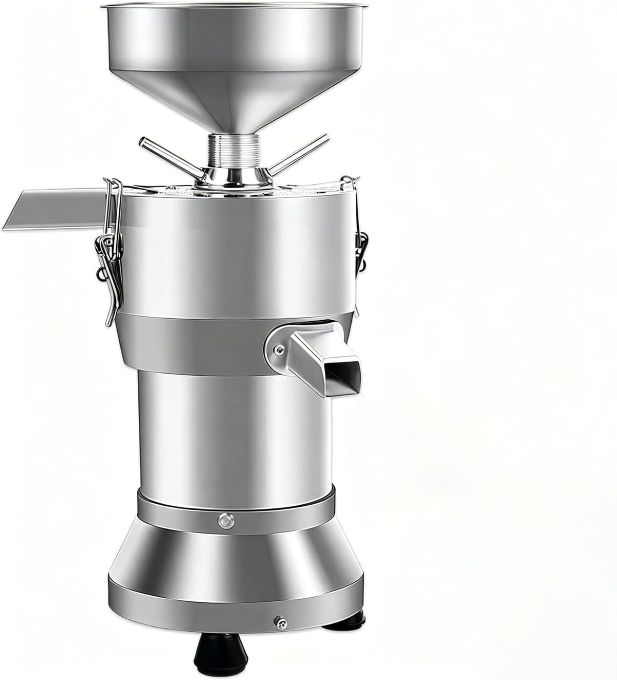 SEDAMORALLY Mousseurs à lait automatiques, 1100 W, 110 V - 60 Hz, 220 V - 50 Hz, 25 Kg, Acier inoxydable 304, Argenté, Machine à Lait De Soja