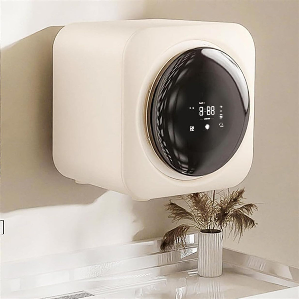 Generic lave-linge, 3,5 l, 170 W, Argenté, Sèche-linge ventilé, machine à laver automatique