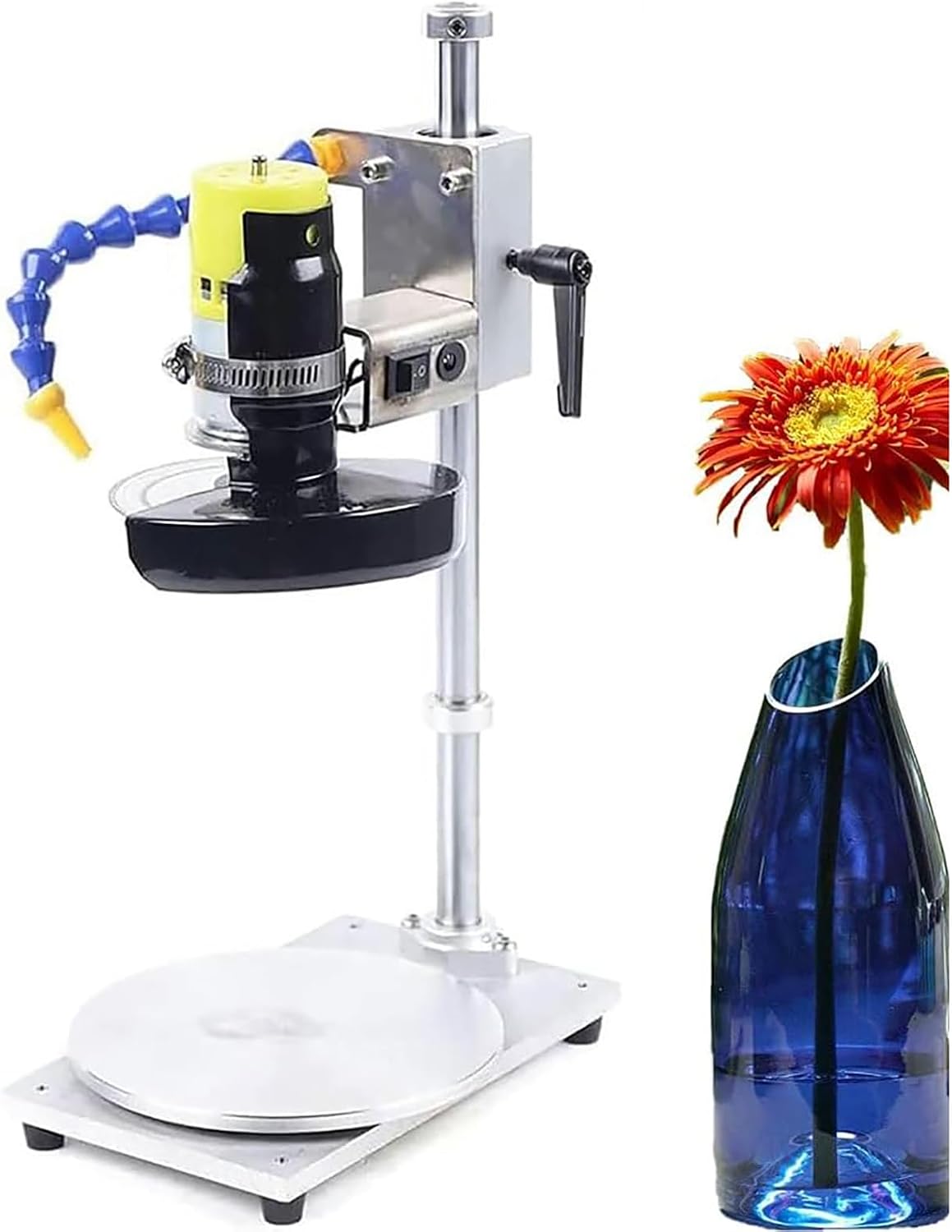 McbeAn Outils de découpe du verre, DC24 V, 6000 Tr/min, Transparent, Kit D'outils De Coupe-bouteille De Vin