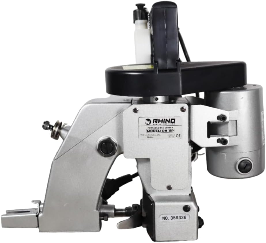 RHINO Smart Solutions machine à coudre, 1750 tr/min, Gris, RHINO RH-11P de sacs portable ( ), - Scelleuse de Sacs Manuelle 1 Aiguille pour Papier