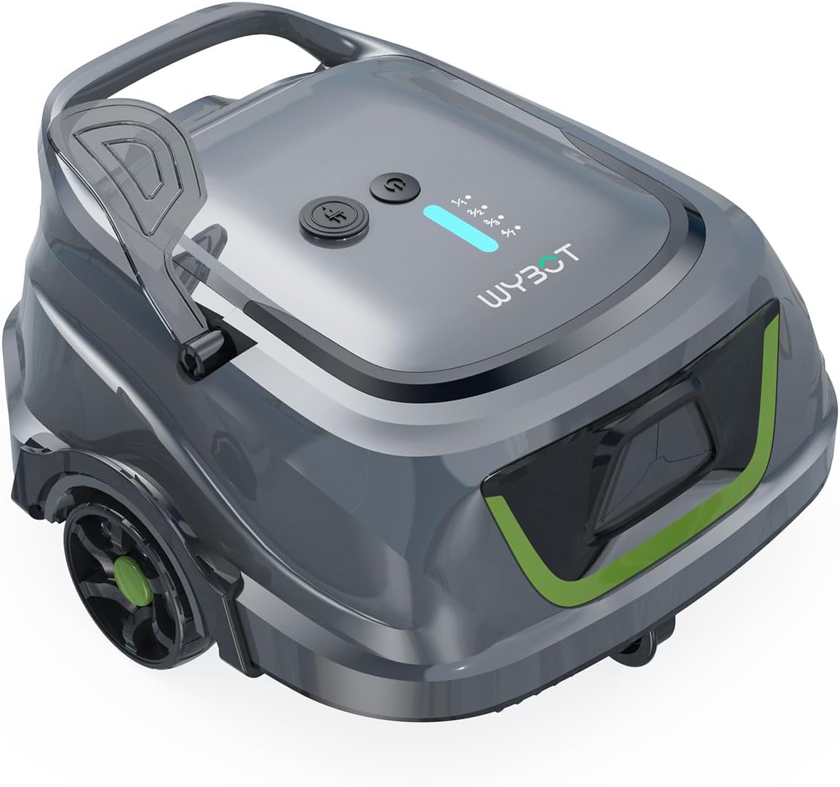 WYBOT Systèmes de nettoyage automatique, Vert, A1/OS2010 Robot Piscine sans Fil pour Piscines Hors-Sol, Aspirateur Automatique