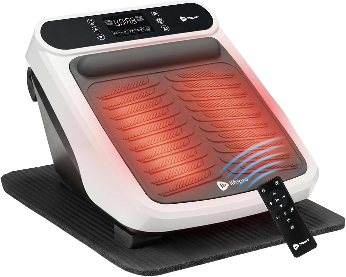 LifePro appareil de massage des pieds, Noir, Masseur de pieds avec fonction de chaleur, voûte plantaire et orteils