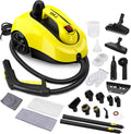 canapé TVD, 2000 W, Noir/Argenté, Nettoyeur vapeur pour meubles rembourrés avec câble d'alimentation, carrelage