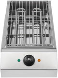 table de cuisson MJMLUCK, 1800 W, Argenté, Barbecue électrique de comptoir, Usage Commercial et Domestique